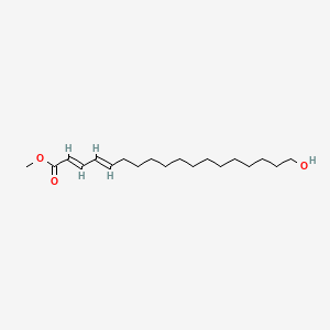 molecular formula C19H34O3 B1237353 Octadecadienoic acid, hydroxy-, methyl ester CAS No. 11068-01-2