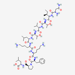 H-Asn-Ile-Thr-Val-Thr-Leu-Lys-Lys-Phe-Pro-Leu-OH