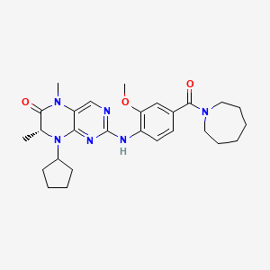 molecular formula C27H36N6O3 B12373594 Plk1/brd4-IN-2 