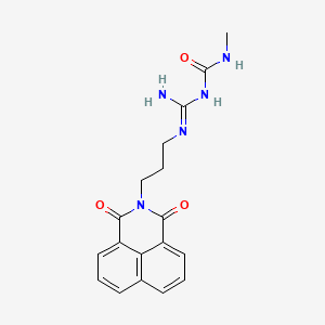 1-[N'-[3-(1,3-dioxobenzo[de]isoquinolin-2-yl)propyl]carbamimidoyl]-3-methylurea