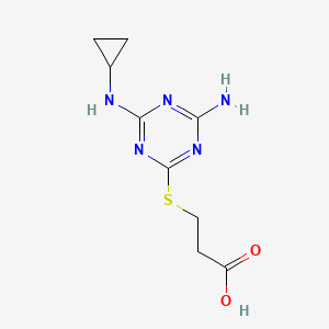 Cyromazine-3-mercaptopropanoic acid