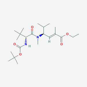 molecular formula C22H40N2O5 B12373643 Taltobulin intermediate-7 