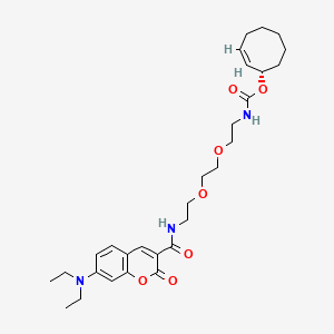 molecular formula C29H41N3O7 B12373650 Coumarin-PEG2-TCO 