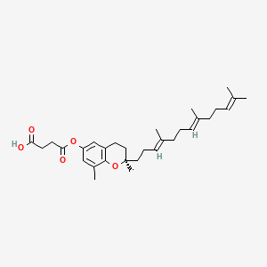 molecular formula C31H44O5 B12373665 4-[[(2R)-2,8-dimethyl-2-[(3E,7E)-4,8,12-trimethyltrideca-3,7,11-trienyl]-3,4-dihydrochromen-6-yl]oxy]-4-oxobutanoic acid 