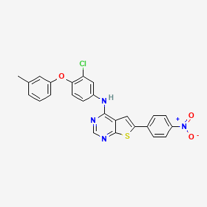 molecular formula C25H17ClN4O3S B12373688 Egfr/her2-IN-12 