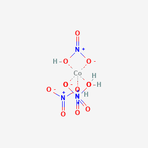 molecular formula CoH4N4O12 B1237371 tetranitratocobaltate(II) 