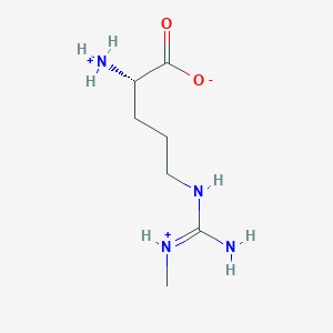 (2S)-2-ammonio-5-{[iminio(methylamino)methyl]amino}pentanoate