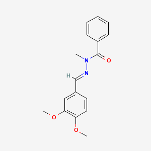 N-[(E)-(3,4-dimethoxyphenyl)methylideneamino]-N-methylbenzamide