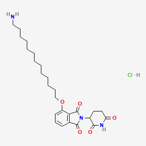 molecular formula C26H38ClN3O5 B12373810 Thalidomide-4-O-C13-NH2 (hydrochloride) 