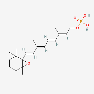 molecular formula C20H31O5P B1237386 5,6-Epoxyretinylphosphate CAS No. 80134-56-1
