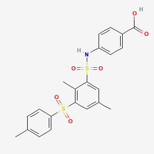 molecular formula C22H21NO6S2 B12373867 Hsd17B13-IN-3 