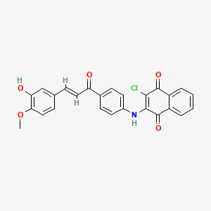 molecular formula C26H18ClNO5 B12373872 FGFR1 inhibitor-8 