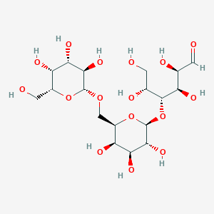 (2R,3R,4R,5R)-2,3,5,6-tetrahydroxy-4-[(2S,3R,4S,5R,6R)-3,4,5-trihydroxy-6-[[(2R,3R,4S,5R,6R)-3,4,5-trihydroxy-6-(hydroxymethyl)oxan-2-yl]oxymethyl]oxan-2-yl]oxyhexanal