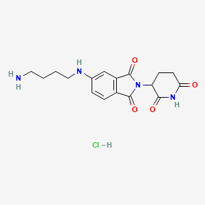 Pomalidomide-5-C4-NH2 (hydrochloride)