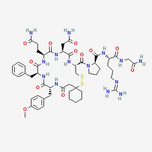 molecular formula C52H74N14O12S2 B1237393 d(CH2)5[Tyr(Me)2]AVP 