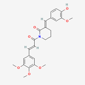 molecular formula C25H27NO7 B12373943 Apoptosis inducer 17 