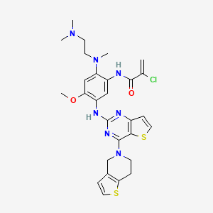 molecular formula C28H32ClN7O2S2 B12373948 Egfr T790M/L858R-IN-3 