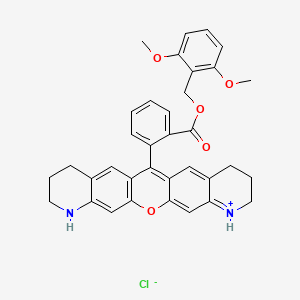 molecular formula C35H33ClN2O5 B12373949 RhQ-DMB 