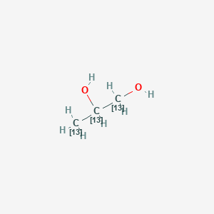 molecular formula C3H8O2 B12373966 (1,2,3-13C3)propane-1,2-diol 