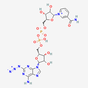 molecular formula C21H26N10O14P2 B12373989 2-Azido-NAD 