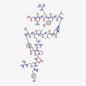 molecular formula C84H127N27O21 B12373993 Myelin Oligodendrocyte Glycoprotein (40-54), Rat, Mouse 