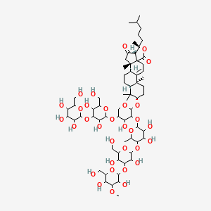 molecular formula C66H106O32 B1237402 小海参皂苷 A 