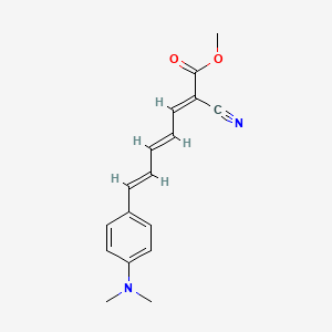 Methyl (2E,4E,6E)-2-cyano-7-(4-(dimethylamino)phenyl)hepta-2,4,6-trienoate