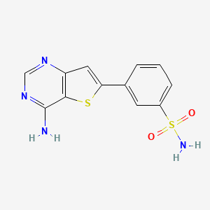 3-(4-Aminothieno[3,2-d]pyrimidin-6-yl)benzenesulfonamide