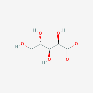 molecular formula C5H9O6- B1237410 L-Arabinonate 