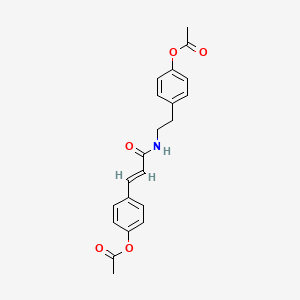 molecular formula C21H21NO5 B12374110 Urease-IN-9 