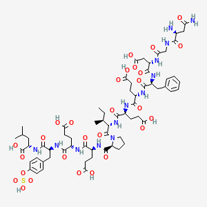 molecular formula C65H91N13O28S B12374113 H-Asn-Gly-Asp-Phe-Glu-Glu-Ile-Pro-Glu-Glu-Tyr(SO3H)-Leu-OH 