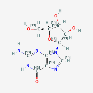 molecular formula C10H13N5O5 B12374125 Guanosine-13C10 