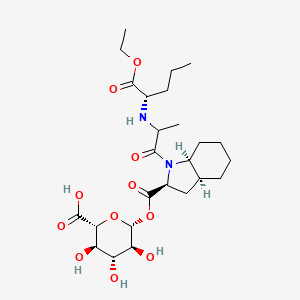 molecular formula C25H40N2O11 B12374137 Perindopril Acyl-|A-D-glucuronide 