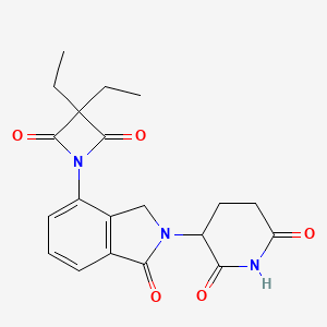 molecular formula C20H21N3O5 B12374143 Neutrophil elastase inhibitor 4 