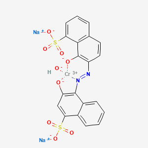 disodium;chromium(3+);3-oxido-4-[(1-oxido-8-sulfonatonaphthalen-2-yl)diazenyl]naphthalene-1-sulfonate;hydroxide