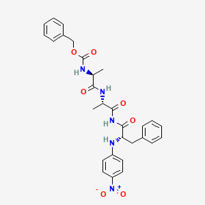molecular formula C29H31N5O7 B1237425 Benzyloxycarbonylalanyl-alanyl-phenylalanine-4-nitroanilide CAS No. 61043-35-4