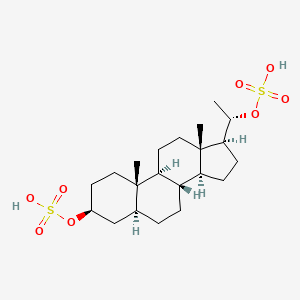molecular formula C21H36O8S2 B1237426 孕烷-3,20-二醇 3,20-二硫酸酯 CAS No. 27935-53-1