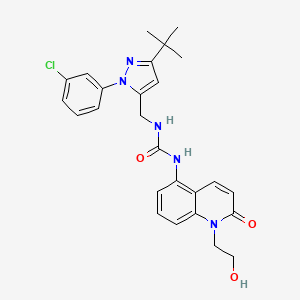 molecular formula C26H28ClN5O3 B12374290 TRPV1 antagonist 6 