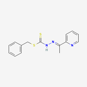 molecular formula C15H15N3S2 B12374298 Benzyl 2-[1-(2-pyridinyl)ethylidene]hydrazinecarbodithioate CAS No. 26158-47-4