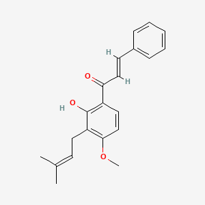 molecular formula C21H22O3 B1237430 Derricin CAS No. 38965-77-4