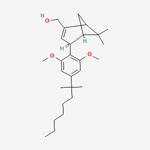 [(4S)-4-[2,6-dimethoxy-4-(2-methyloctan-2-yl)phenyl]-6,6-dimethyl-2-bicyclo[3.1.1]hept-2-enyl]methanol