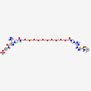 molecular formula C65H85Cl2F2N13O15S B12374308 DosatiLink-2 