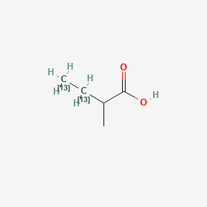 molecular formula C5H10O2 B12374310 2-methyl(3,4-13C2)butanoic acid 