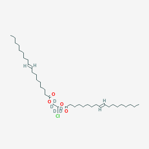 molecular formula C39H71ClO4 B12374329 (Rac)-1,2-Dioleoyl-3-chloropropanediol-d5 