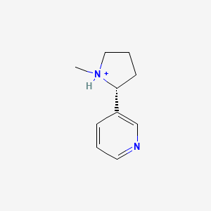 molecular formula C10H15N2+ B1237442 (R)-烟碱鎓(1+) 