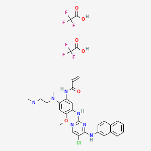 molecular formula C33H34ClF6N7O6 B12374423 limertinib (diTFA) 