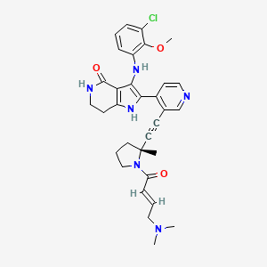 molecular formula C32H35ClN6O3 B12374468 EGFR Inhibitor STX-721 