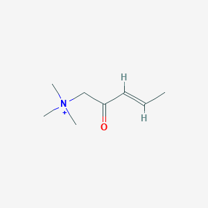 trimethyl-[(E)-2-oxopent-3-enyl]azanium