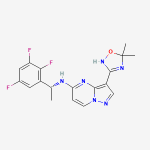 molecular formula C18H17F3N6O B12374486 Alk/ros1-IN-4 