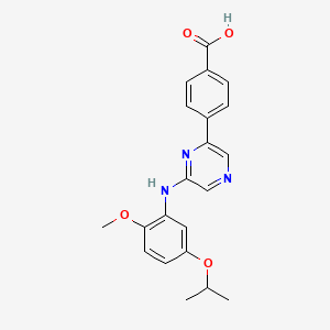 molecular formula C21H21N3O4 B12374492 Csnk2A-IN-1 